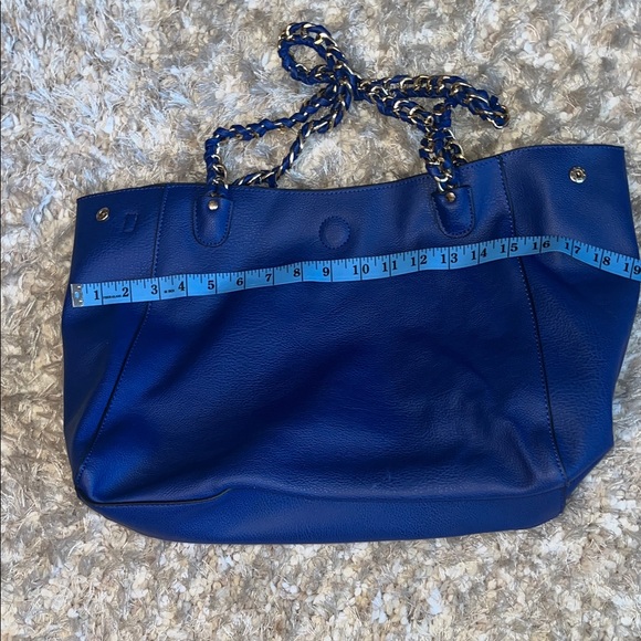 Marc New York Cobalt Blue Tote with Chain Details - Picture 11 of 13